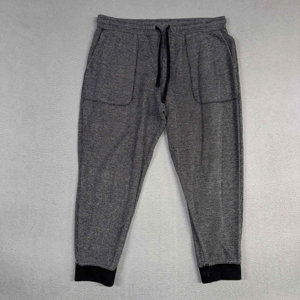 Banana Republic Pants Mens XL Gray Tapered Birdseye Fleece Jogger Pull On Cotton